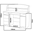 TEAM NB42 biurko dla dziecka z nadstawką 120x50 w.109