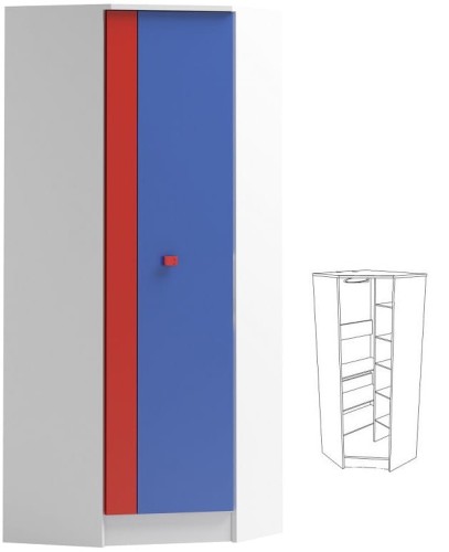 BRICKS N27 szafa narożna dziecięca 70x70 w.177 