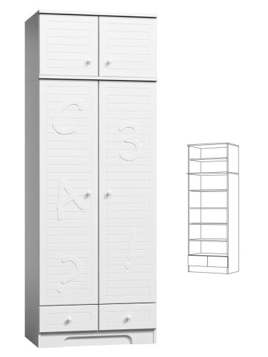 SCHOOL N25+N szafa dziecięca 80x53 w.227