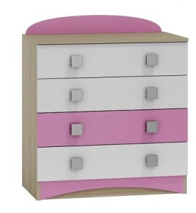 komoda 4 szuflady SOWY N1 do pokoju dziecka