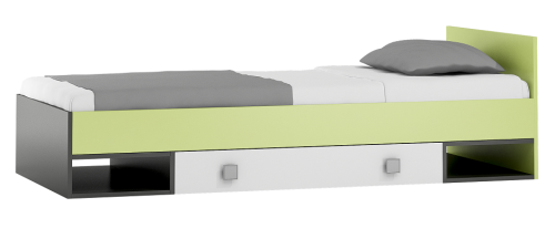 GREEN Y18 łóżko młodzieżowe z szufladą 204x94 