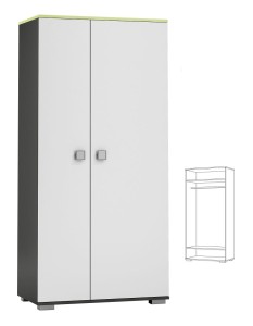 GREEN Y23 szafa dziecięca 90x53 w.190 