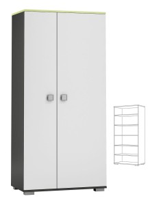 GREEN Y24 szafa dla młodzieży 90x53 w.190 