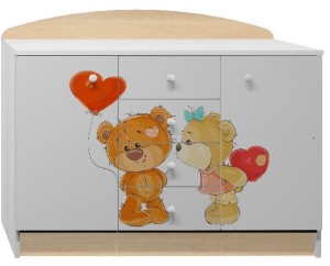 DWA MISIE 41 - N12 komoda dziecięca 120x47 w.95 