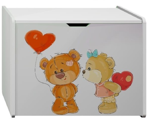 DWA MISIE 41 - N19 skrzynia dziecięca 80x50 w.60 