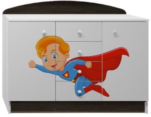 BOHATER 42 - N12 komoda dziecięca 120x47 w.95  