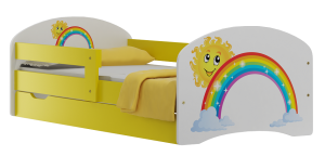 TĘCZA 50 ŁÓŻKO N20S + SZUFLADA  140/70 