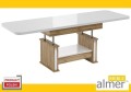 Ławostół Ława Stół L15 Szuflada Blat MDF Biały Połysk podnoszony rozkładany do 200/210cm 