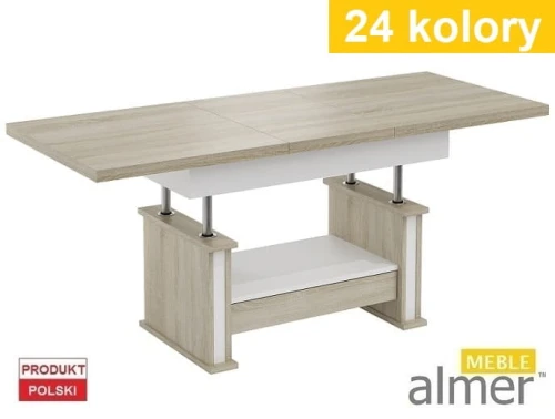 Ławostół L29 Szuflada 24 Kolory Ława Rozkładana do 200/210cm Podnoszona ...