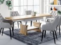 Ławostół L07 Ława 120(+2x40)x70 w60(+15) Dąb Craft Złoty + Biały Rozkładana Podnoszona Stół