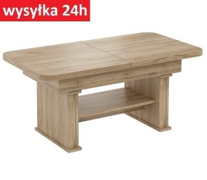 Mały Ławostół L24 podnoszony rozkładany 100(+40)x60 w.60(+15) DĄB CRAFT ZŁOTY