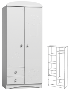 TEAM N8 szafa dla dziecka 80x53 w.192   