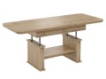 Ławostół L15 Dąb Craft Złoty 120(+2x40)x70 w60(+15) Ława Rozkładana Podnoszona Stół Półka