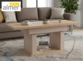 Mała Ława L63 podnoszona rozkładana 100(+40)x60 w.60(+15) Dąb Craft Złoty + Kaszmir