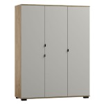 Szafa Aretto Y44 – Nowoczesna szafa garderoba 145cm kaszmir / dąb craft złoty