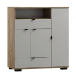 Komoda młodzieżowa ARETTO Y5 90cm - Kaszmir / Dąb Craft Złoty - Płyta 18mm