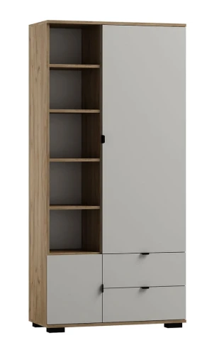 Regał młodzieżowy ARETTO Y6 90x40 cm – Dąb Craft Złoty / Kaszmir