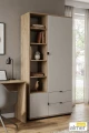 Regał młodzieżowy ARETTO Y6 90x40 cm – Dąb Craft Złoty / Kaszmir