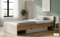 Łóżko młodzieżowe z szufladą ARETTO Y18 90x200 - Dąb Craft Złoty / Kaszmir