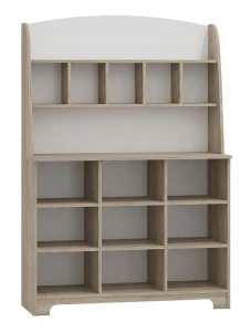 Komoda z nadstawką dla dziecka NORDI N45 120x47 cm – Dąb Sonoma / Biały