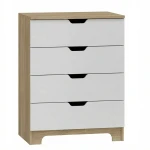 Komoda dziecięca NORDI N38 60cm - Dąb Sonoma / Biel