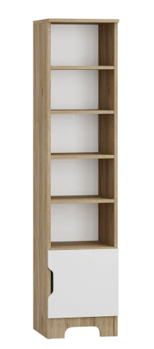 Regał dziecięcy NORDI N4 40x177 cm – Dąb Sonoma / Biel