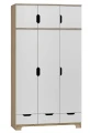 Szafa dziecięca z nadstawką NORDI N10+N 120cm - Dąb Sonoma / Biel