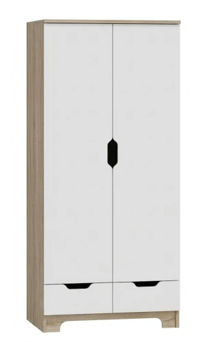 Szafa dziecięca NORDI N9 80cm – Dąb Sonoma + Biel – Meble dla dzieci