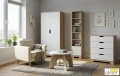 Szafa dziecięca NORDI N9 80cm – Dąb Sonoma + Biel – Meble dla dzieci