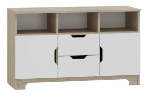 Komoda dziecięca NORDI N13 120x47 cm - Dąb Sonoma / Biel