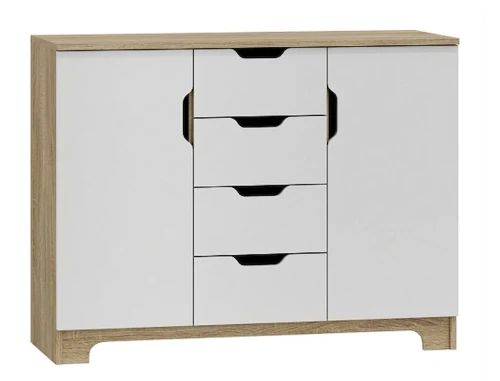 Komoda dziecięca NORDI N12 120cm dąb sonoma / biała