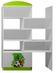 Regał dziecięcy z regulacją szerokości PIŁKA 46 - N37 (80-140x40 wys. 190 cm)