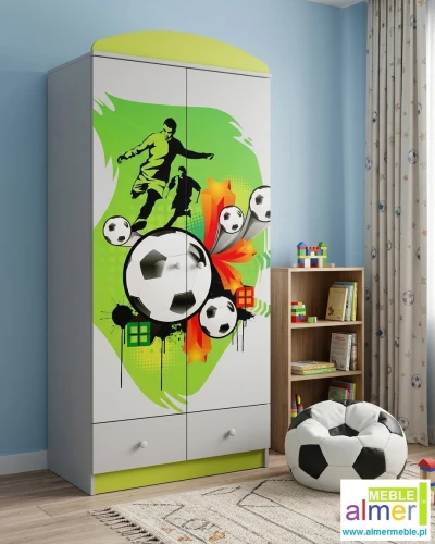 Szafa dla piłkarza PIŁKA 46 - N25 | 80x53x190 cm