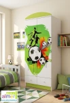 Szafa dziecięca PIŁKA 46 N9 80x53x190 cm piłkarska dla chłopca