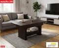 Ławostół rozkładany i podnoszony L29 z szufladą – Wenge Ciemne – 130-210 cm