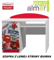 Biurko dziecięce STRAŻ POŻARNA 13 NB10 100x50 cm | Almer Meble