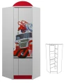 Szafa narożna dziecięca STRAŻ POŻARNA 13 - N27 70x70 cm | ALMER