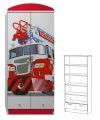 Szafa Dziecięca dwudrzwiowa STRAŻ POŻARNA 13 - N25 | 80x53x190 cm