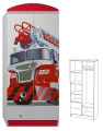 Szafa dziecięca Straż Pożarna 13 – N8, 80x53x190 cm – Funkcjonalna szafa dla chłopca
