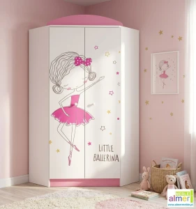 Szafa narożna dziecięca BALLERINA 37 N28 95x95x190 cm