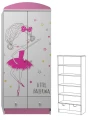 Szafa dziecięca BALLERINA 37 - N25 80x53x190 cm | Pokój dziewczynki