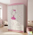 Szafa do pokoju dziecięcego BALLERINA 37 N10 120x53x190 cm | Almer Meble