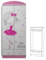 Szafa dziecięca dwudrzwiowa BALLERINA 37 N9 80x53x190 cm