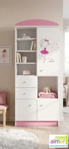 Regał dziecięcy dla dziewczynki BALLERINA 37 N5 80cm - Almer Meble
