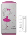 Szafa dziecięca BALLERINA 37 - N8 | 80x53x190 cm