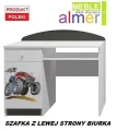 Biurko dziecięce MONSTER TRUCK 20 NB10 100x50 cm | ALMER MEBLE