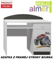 Biurko dziecięce MONSTER TRUCK 20 NB10 100x50 cm | ALMER MEBLE
