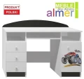 Biurko Dziecięce MONSTER TRUCK 20 NB7 120x50 cm | Almer Meble