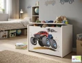 Skrzynia na zabawki dziecięca MONSTER TRUCK 20 - N19 | 80x50x60 cm