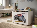 Skrzynia na zabawki dziecięca MONSTER TRUCK 20 - N19 | 80x50x60 cm
